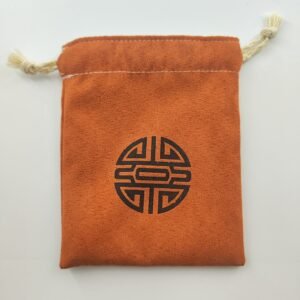 Suede Double Drawstring Pocket