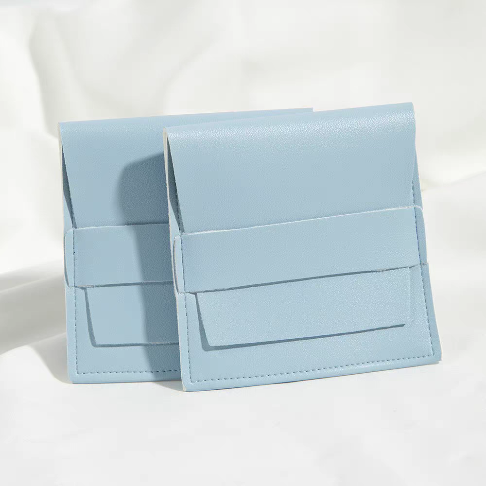 Leather Envelope Jewelry Bag