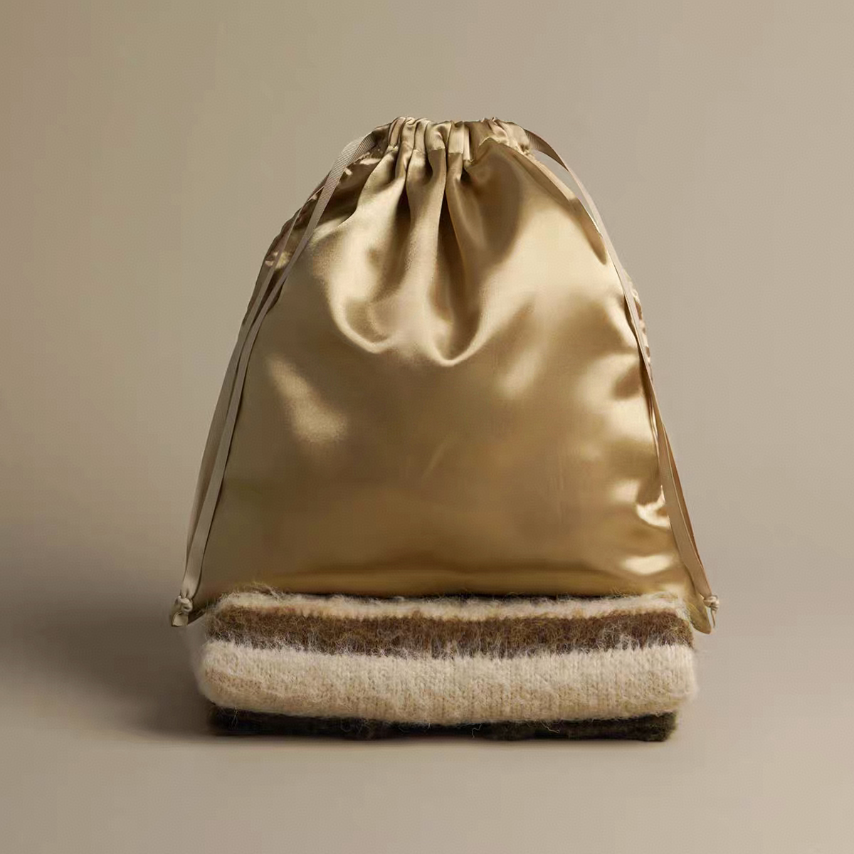 Silk Satin Drawstring Bag