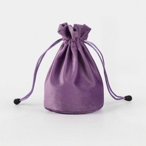 Round-bottomed Velvet Drawstring Bag