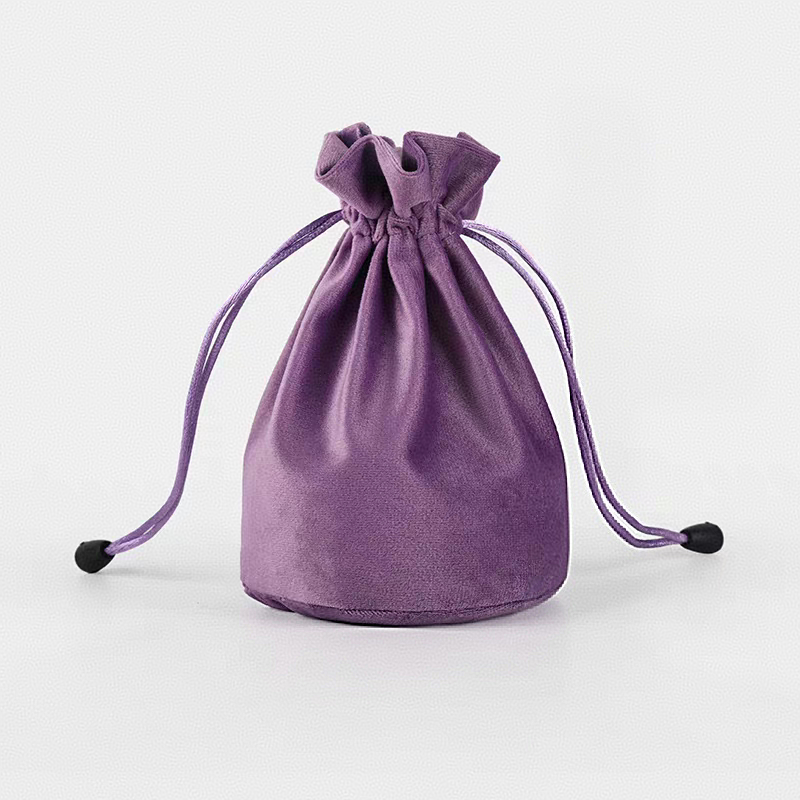 Round-bottomed Velvet Drawstring Bag