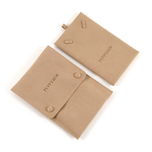 Customized Suede Flap Snap Bag