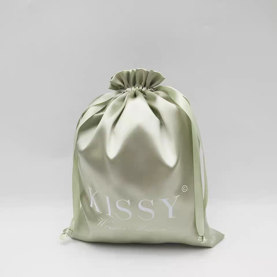 Customised Satin Drawstring Bag
