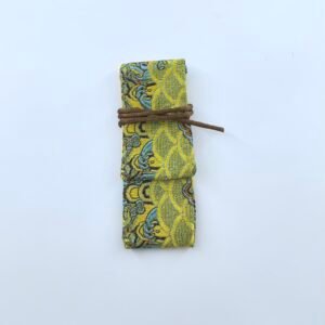 Embroidered Drawstring Pencil Case