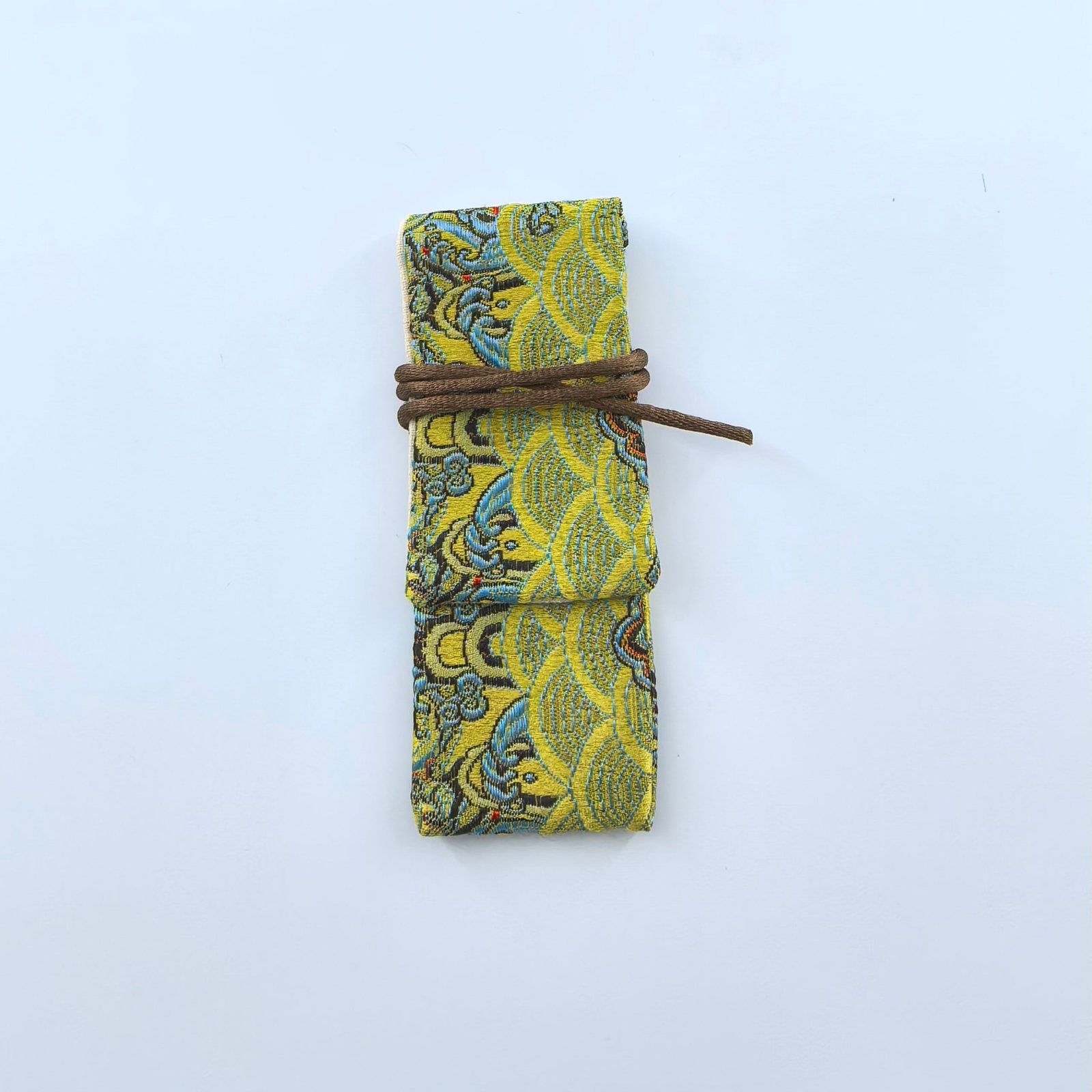 Embroidered Drawstring Pencil Case